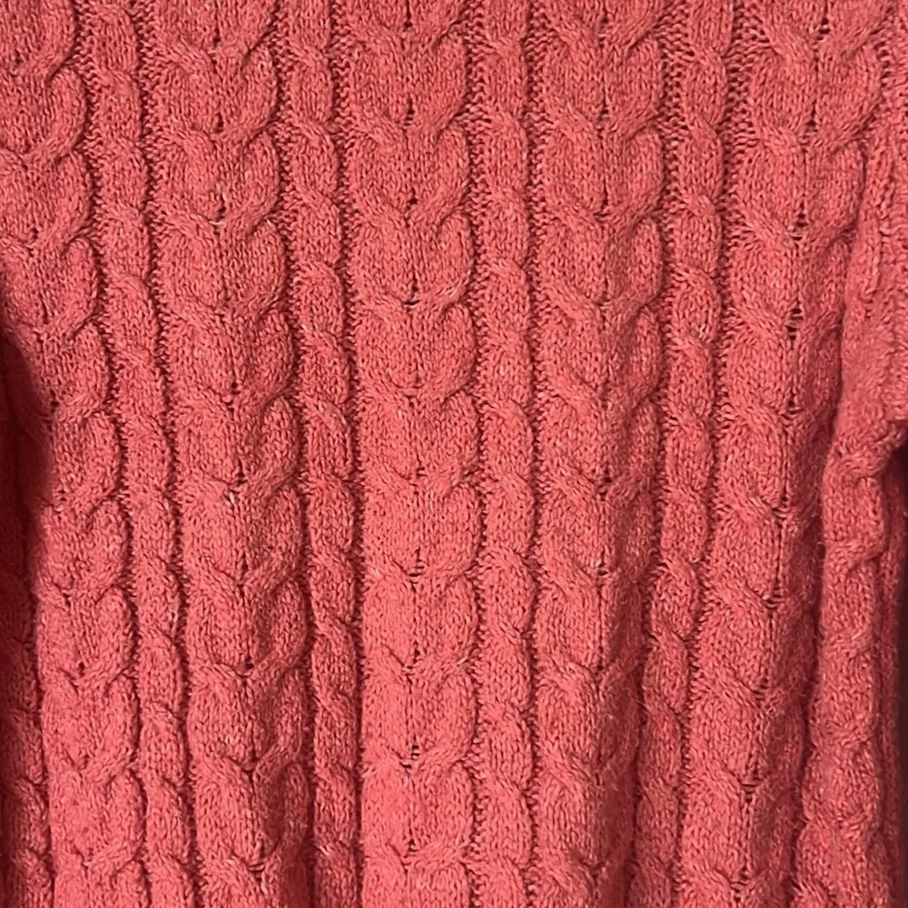 American Eagle Coral Knitted Sweater Size Small - Picture 2 of 8